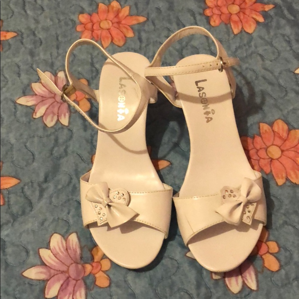 Flower girl shoes heels for girls